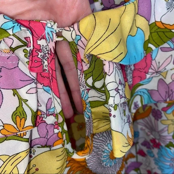 Liberty Of London Floral Ruffle Blouse - Picture 4 of 7
